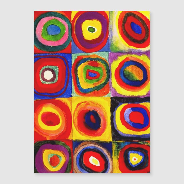 Kandinsky Farbstudie Quadrates Cercles Art  (Devant)