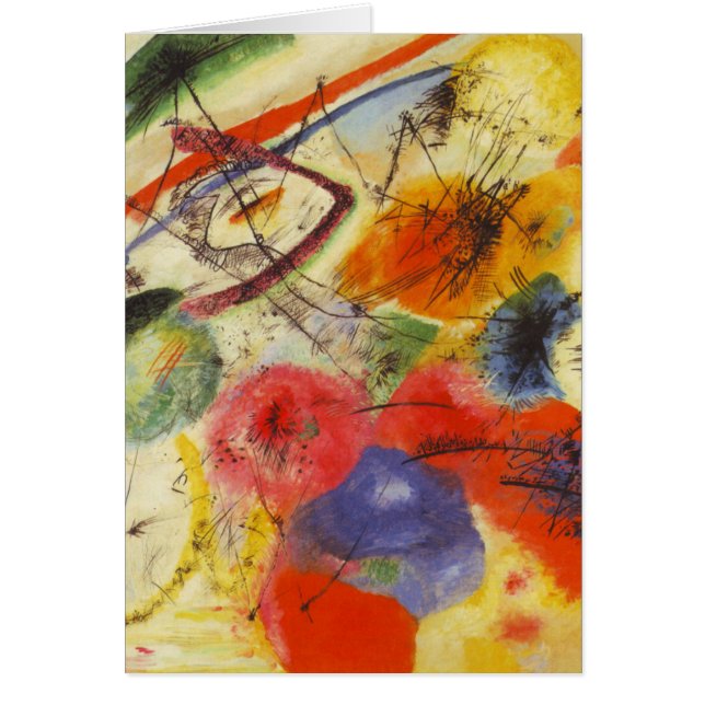 Kandinsky Noir frappe la peinture Abstraite (Devant)