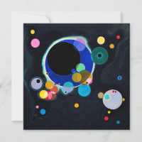 Kandinsky Plusieurs cercles Carte de peinture Abst