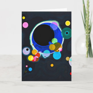 Kandinsky Plusieurs Cercles Carte de voeux