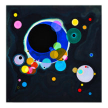 Kandinsky Plusieurs cercles Poster