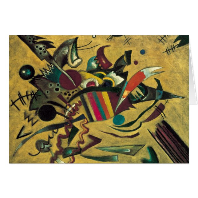 Kandinsky Points Peinture en toile Abstraite (Devant horizontal)