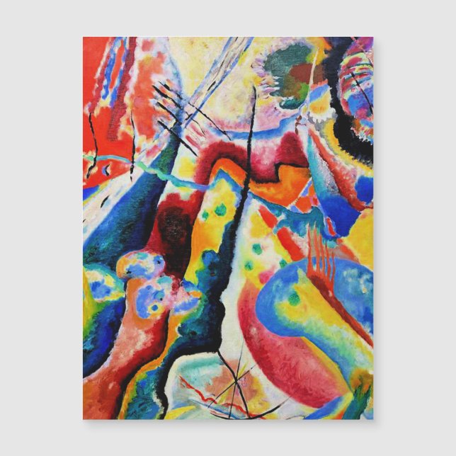 Kandinsky - Tableau a la Tache Rouge (Devant)