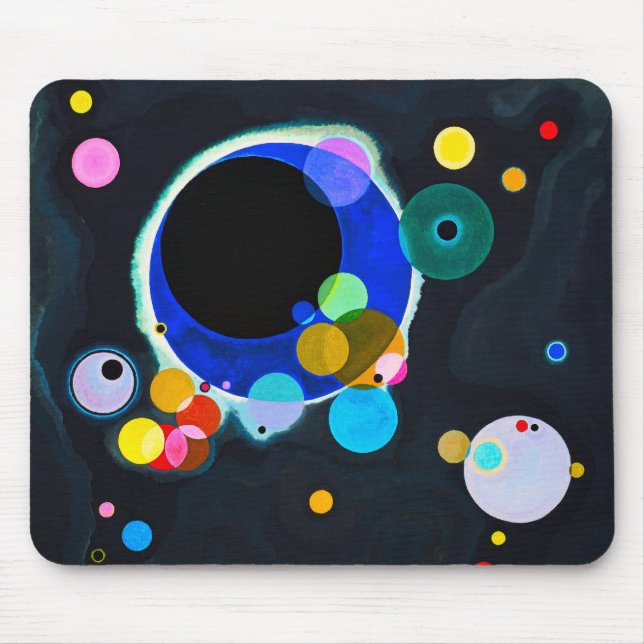 Kandinsky tapis de souris de plusieurs cercles (Devant)