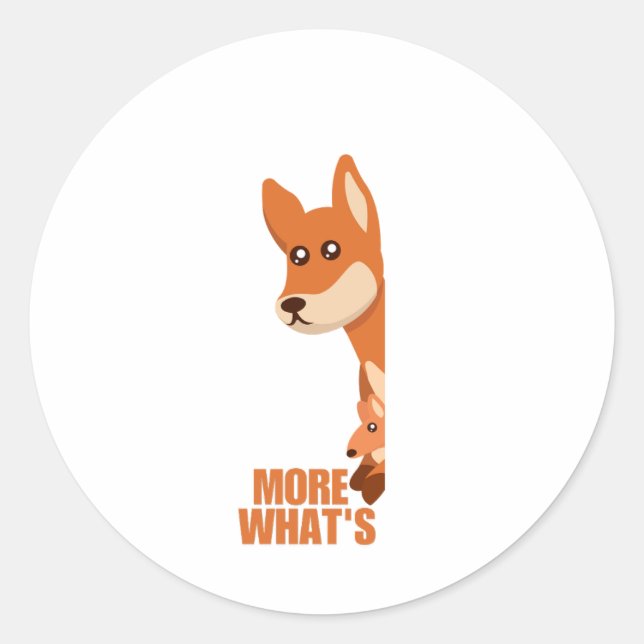 Kangaroo autocollant Kangaroosal Stikkers Quoi de  (Devant)