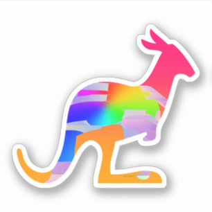Kangaroo Avec Sticker Couleurs