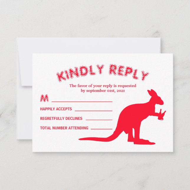 Kangaroo Beer, Australian Christmas Party RSVP (Devant)