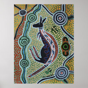 Kangaroo Dreaming Poster