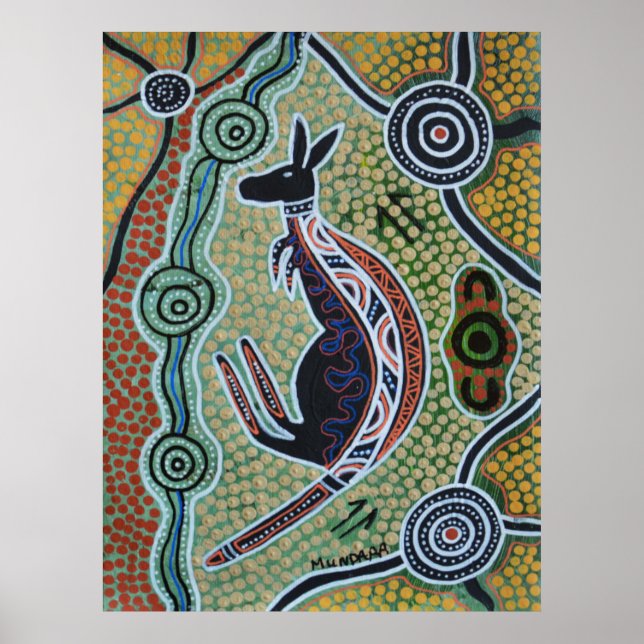 Kangaroo Dreaming Poster (Devant)