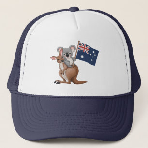 Kangaroo et Koala Casquette