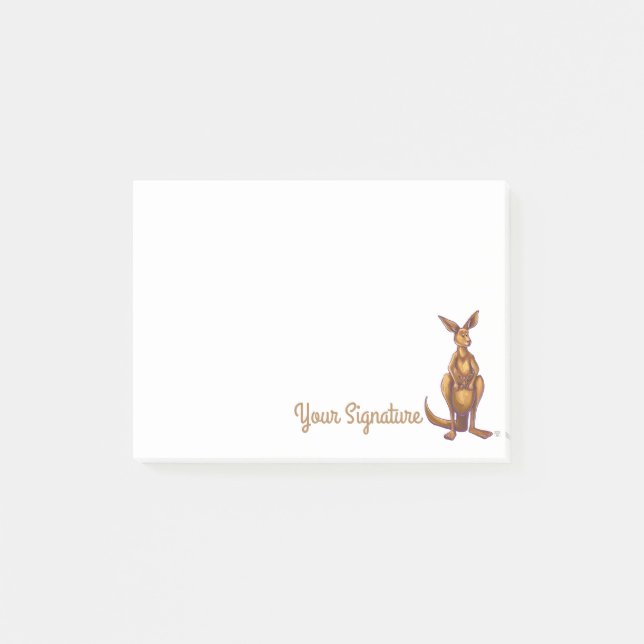 Kangourou avec le post-it personnalisé (Devant)