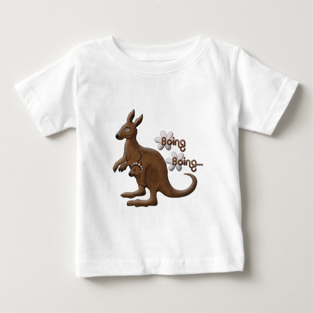 Kangourou et kangourou de bébé dans le T-shirts de (Devant)