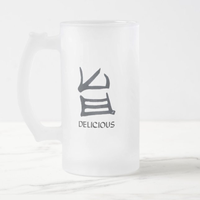 Kanji Délicieuse tasse noire gelée (Gauche)