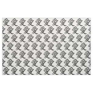 Kanji Love tissu couleur personnalisé