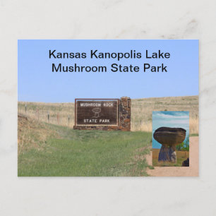 Kanopolis Lake Mushroom State Park CARTE POST