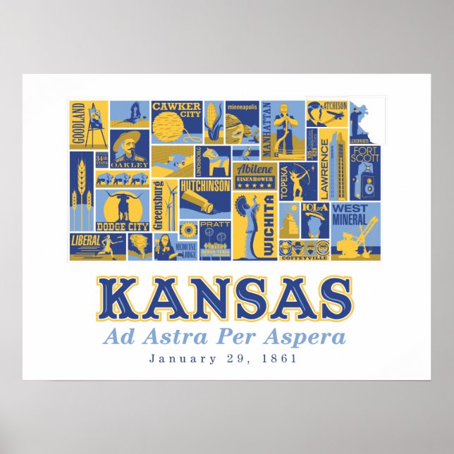 Kansas - Ad Astra Per Aspera - Poster (Devant)