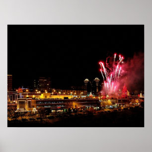 Kansas City Plaza Fireworks, Poster lumineux