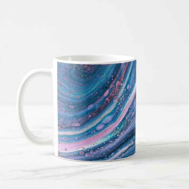 Kansas City Special 3 Cool Bleu Abstrait Mug (Gauche)