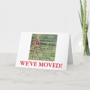 Kansas City We have Moved address faire-part