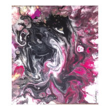 KanyaArt pouring sur une affiche