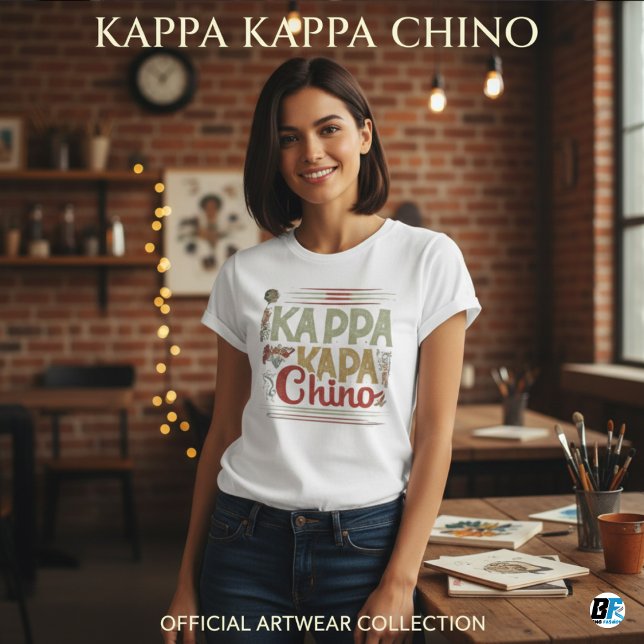 Kappa Kappa Chino Drôle T-Shirt Lover Café (Créateur téléchargé)