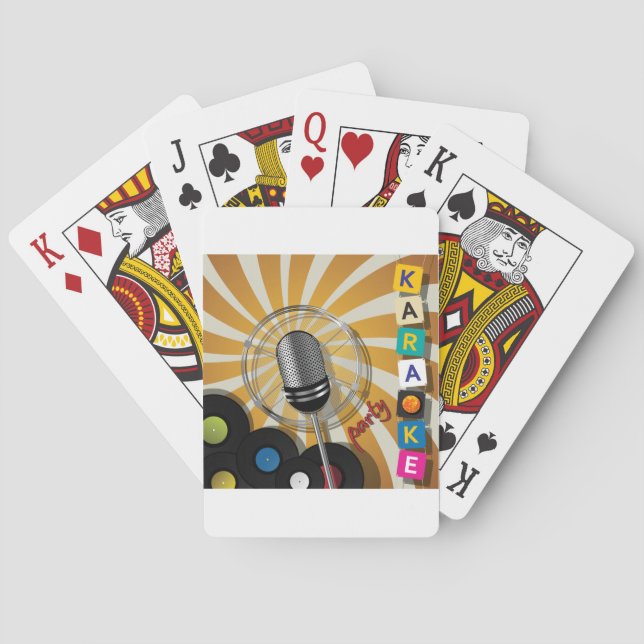 Karaoke Party Chanter des cartes de jeu (dos)