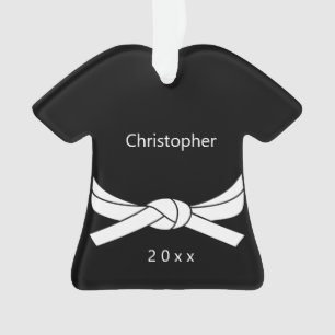 Karaté à ceinture blanche personnalisé