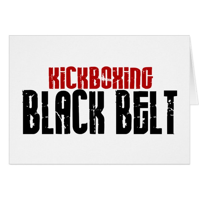 Karaté de ceinture noire de Kickboxing (Devant horizontal)