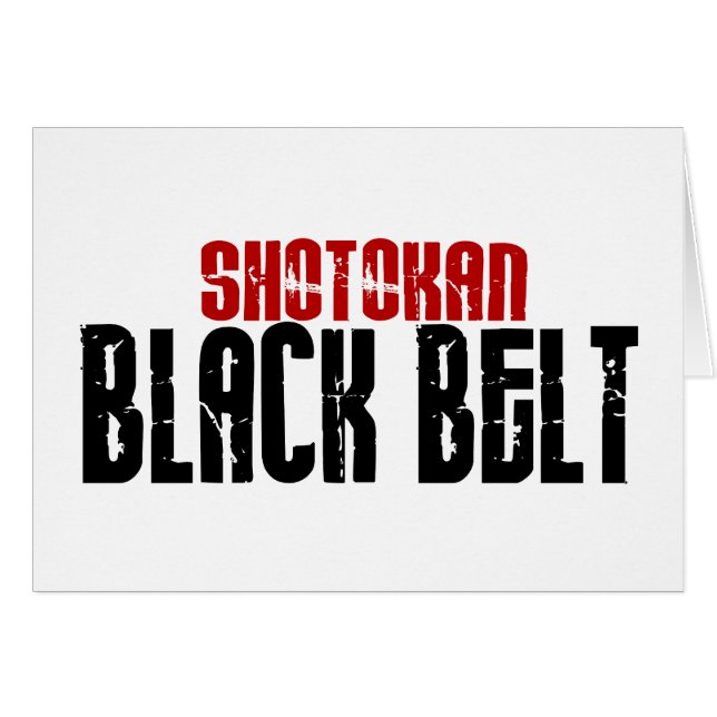 Karaté de ceinture noire de Shotokan (Devant horizontal)