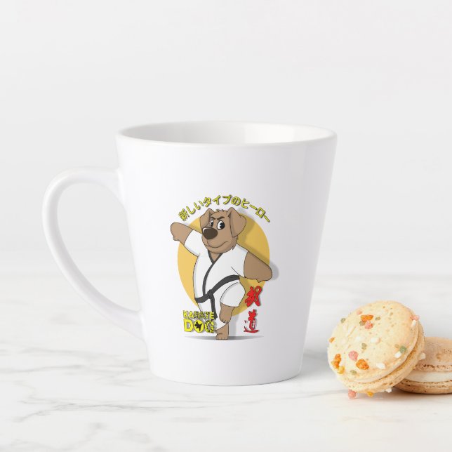 Karate Dog | Latte Mug (En situation)