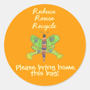 Karate Kat autocollant de recyclage