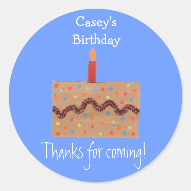 Karate Kat Graphics anniversaire étiquette (Devant)