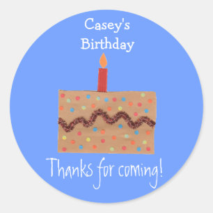 Karate Kat Graphics anniversaire étiquette