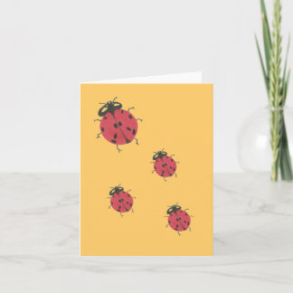 Karate Kat ladybug carte pour notes vierge