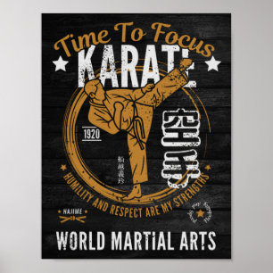 Karate Poster - Time To Focus