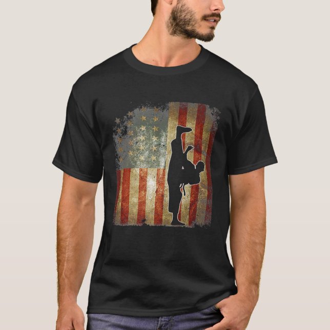 Karate Shirt - Funny Taekwondo Flag Tshirt Premium (Devant)