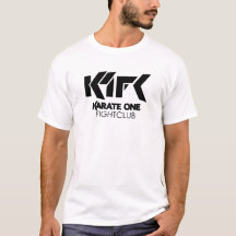 Karaté un - T-shirt de mots de club de combat