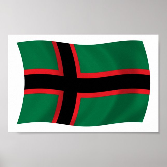 Karelians Flag Poster Print (Devant)