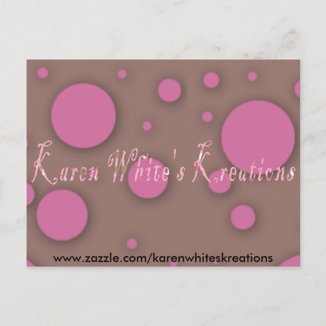 Karen Whites Kreations Carte postale (Devant)