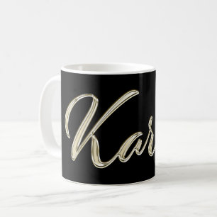 Karim Name whitegold Tasse Teetasse