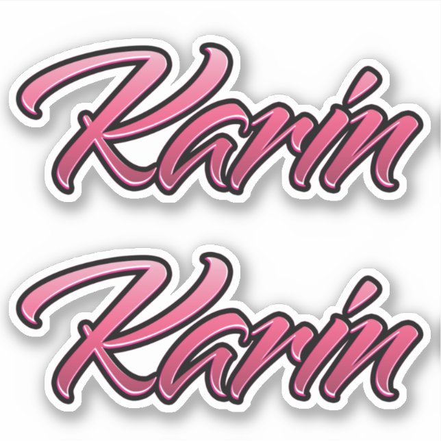 Karin faded rose Autocollants (Devant)
