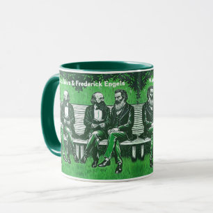 Karl Marx et Fredrich Engels le manifeste Mug