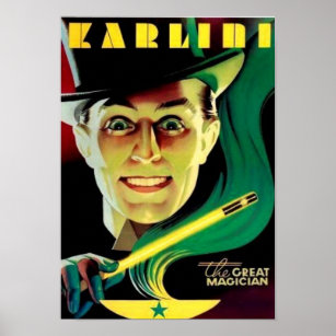 Karlini — Poster magique Vintage