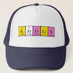 Karolin nom de table périodique casquette