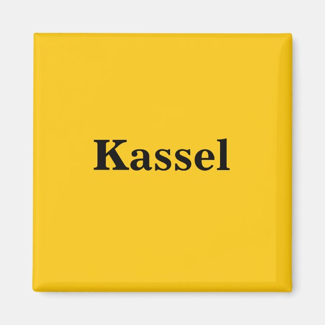 Kassel Magnet Schild Gold Gleb (Devant)