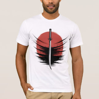 Katana Sword T-Shirt | Japanese Rising Sun, Samura