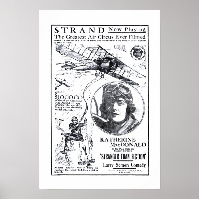 Katherine MacDonald 1921 affiche vintage (Devant)