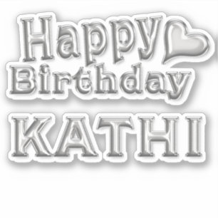 Kathi Happy Birthday Autocollants