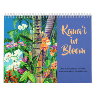 Kauai dans le calendrier en fleurs