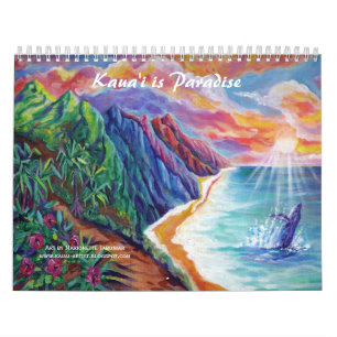 Kauai est Calendrier d'Art Paradis Hawaï